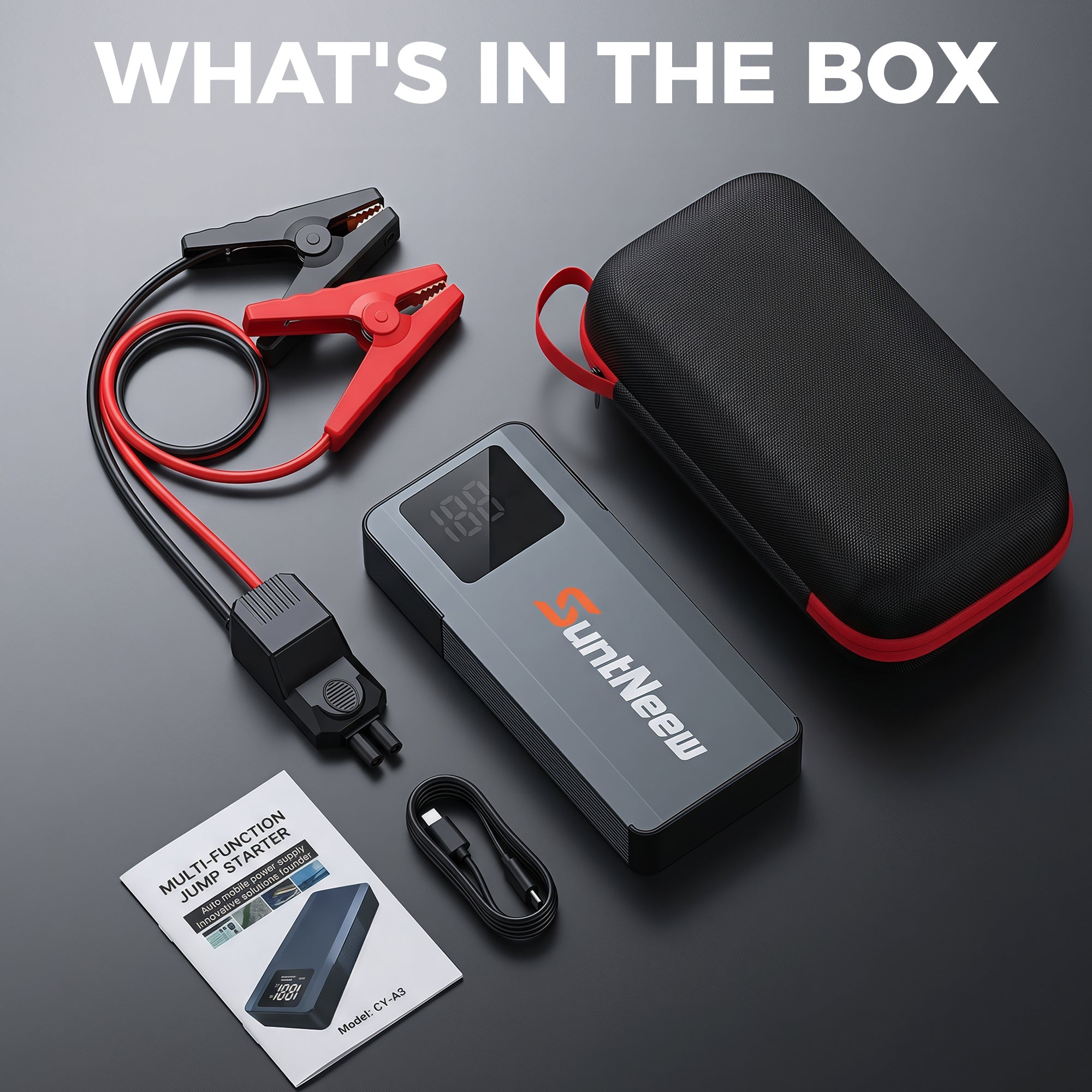 SuntNeew A3 intelligent battery and output status display