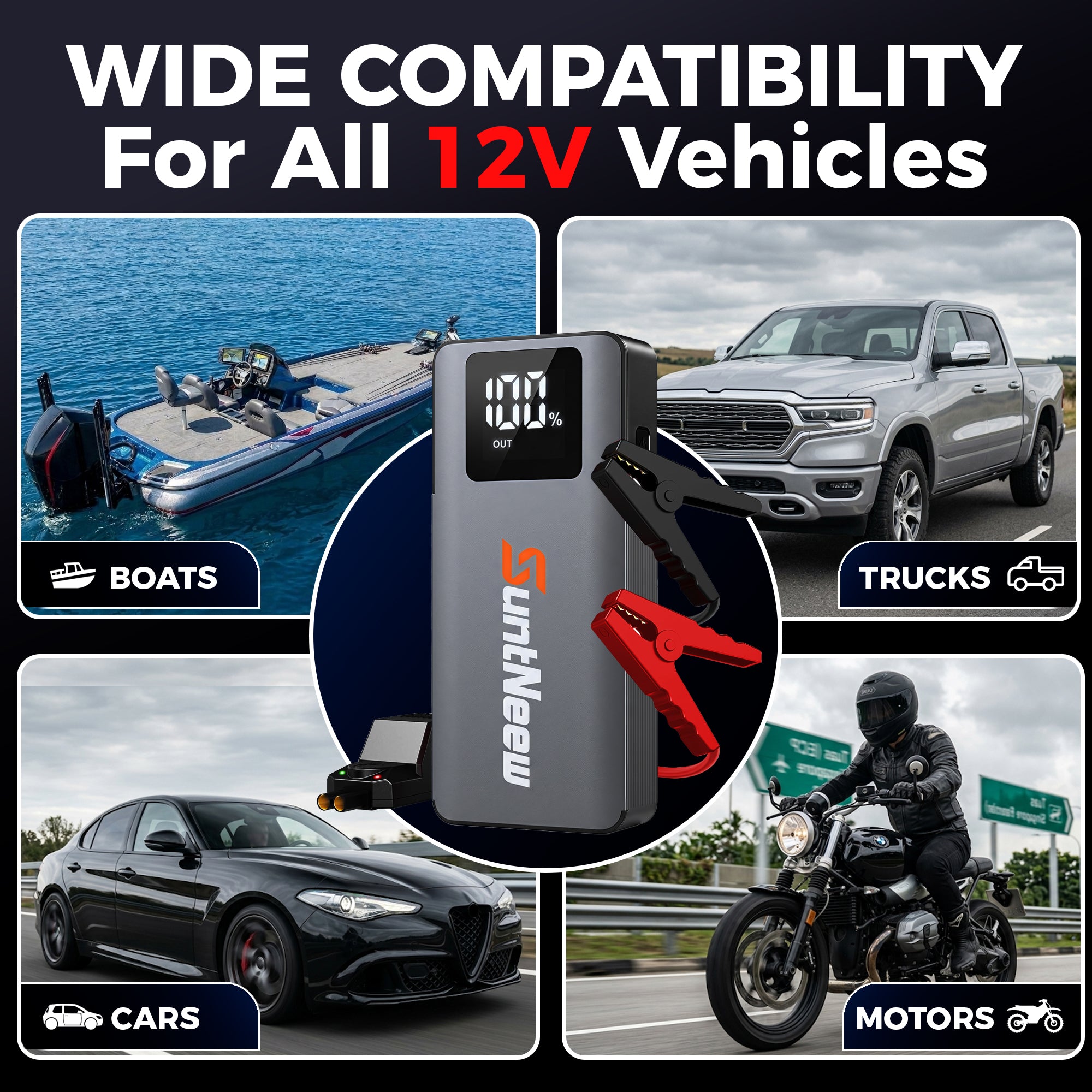 SuntNeew A3 compatibility across 12V vehicles