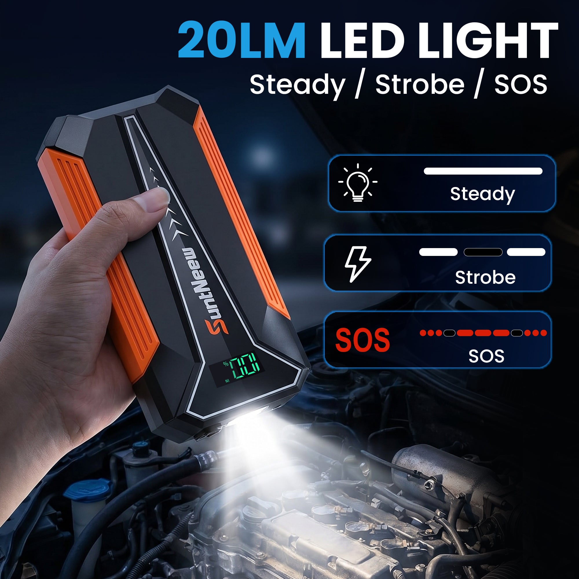 A20 LED light modes