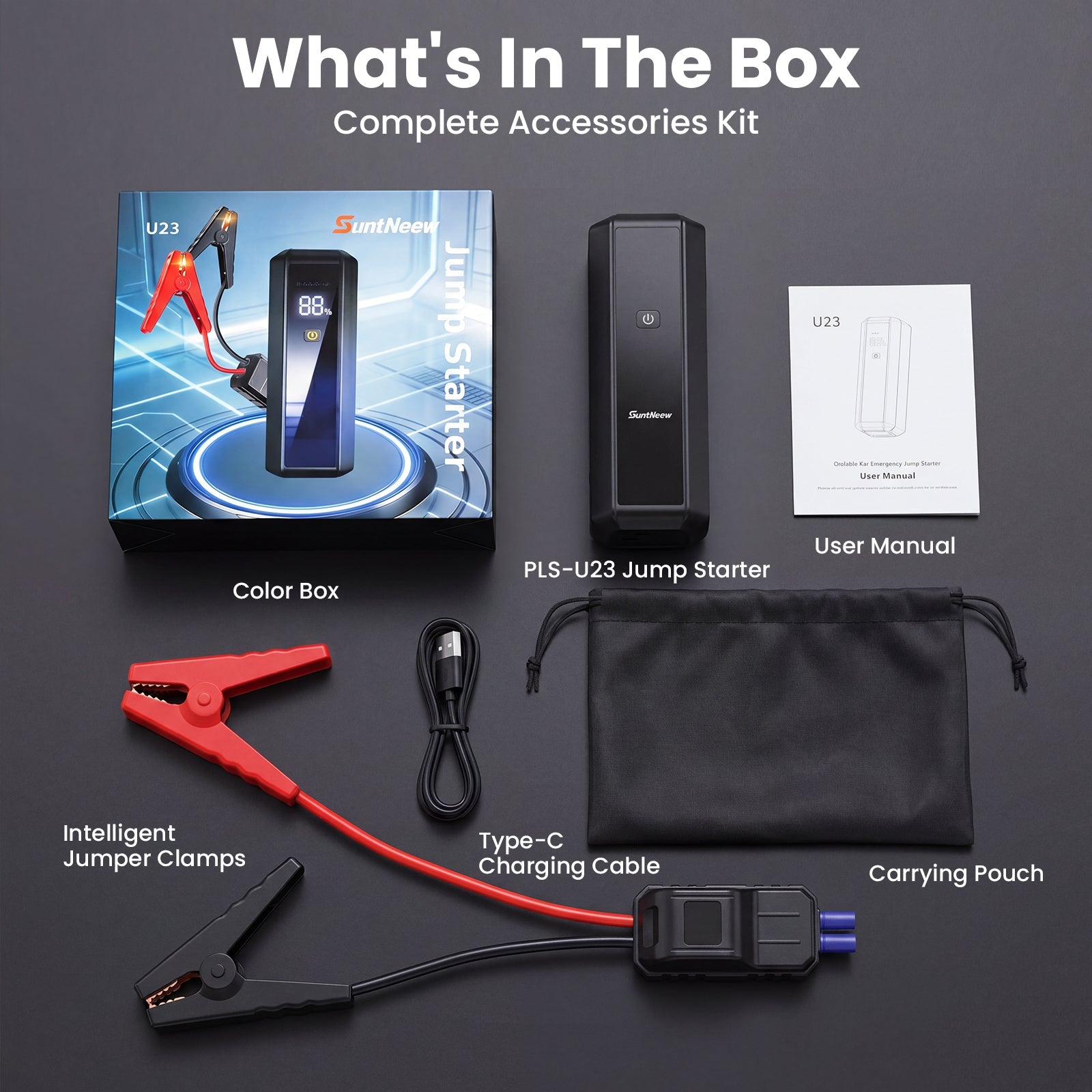 SuntNeew U23 included accessories