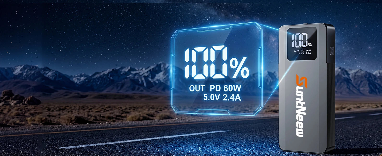 A3 USB-C PD60W power delivery on the roadside