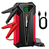 SuntNeew A20 red jump starter kit on white background #Color_Red