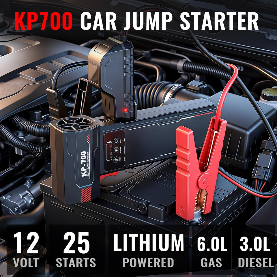 KB700 12V jump starter for vehicles up to 6.0L gas and 3.0L diesel