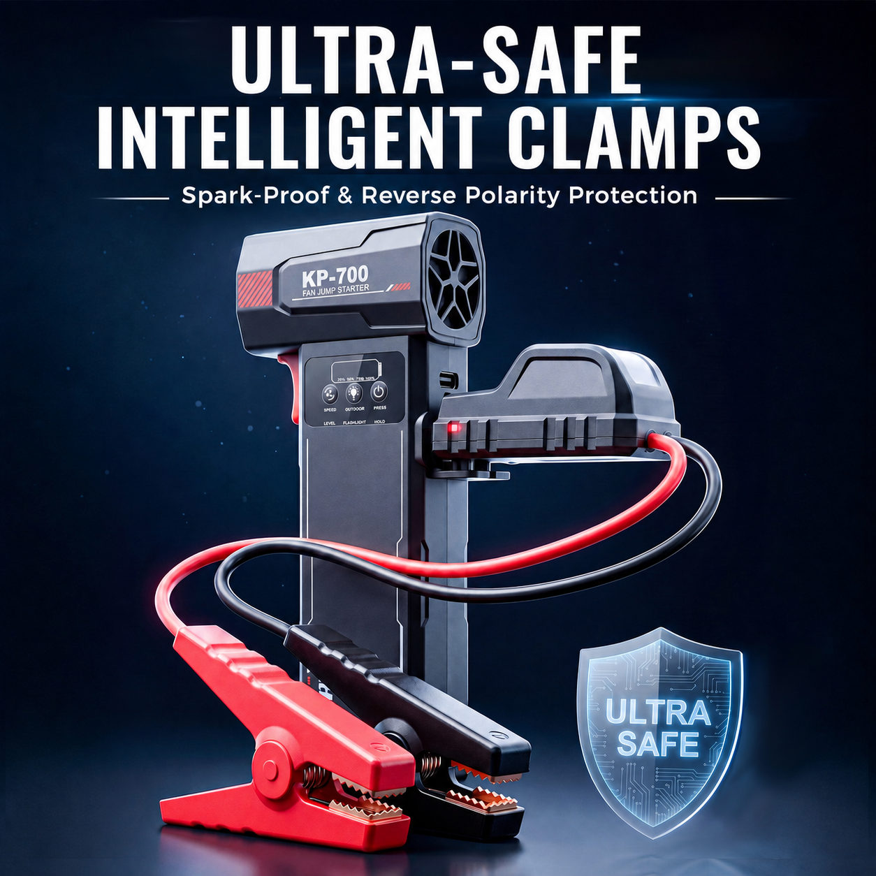 KB700 smart jumper clamps with protection indicator