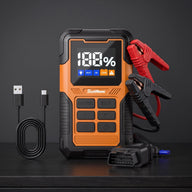 SuntNeew OJ02 1500A jump starter with OBD2 diagnostics and accessories