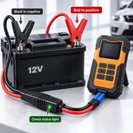 OJ02 smart clamp connection: red to positive, black to negative, check the status light