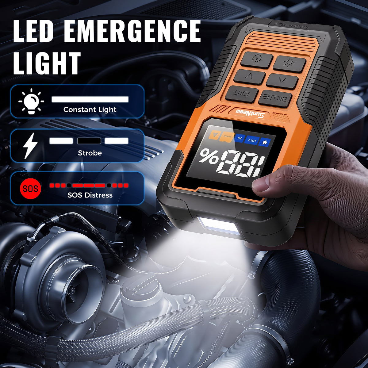 OJ02 LED emergency light modes