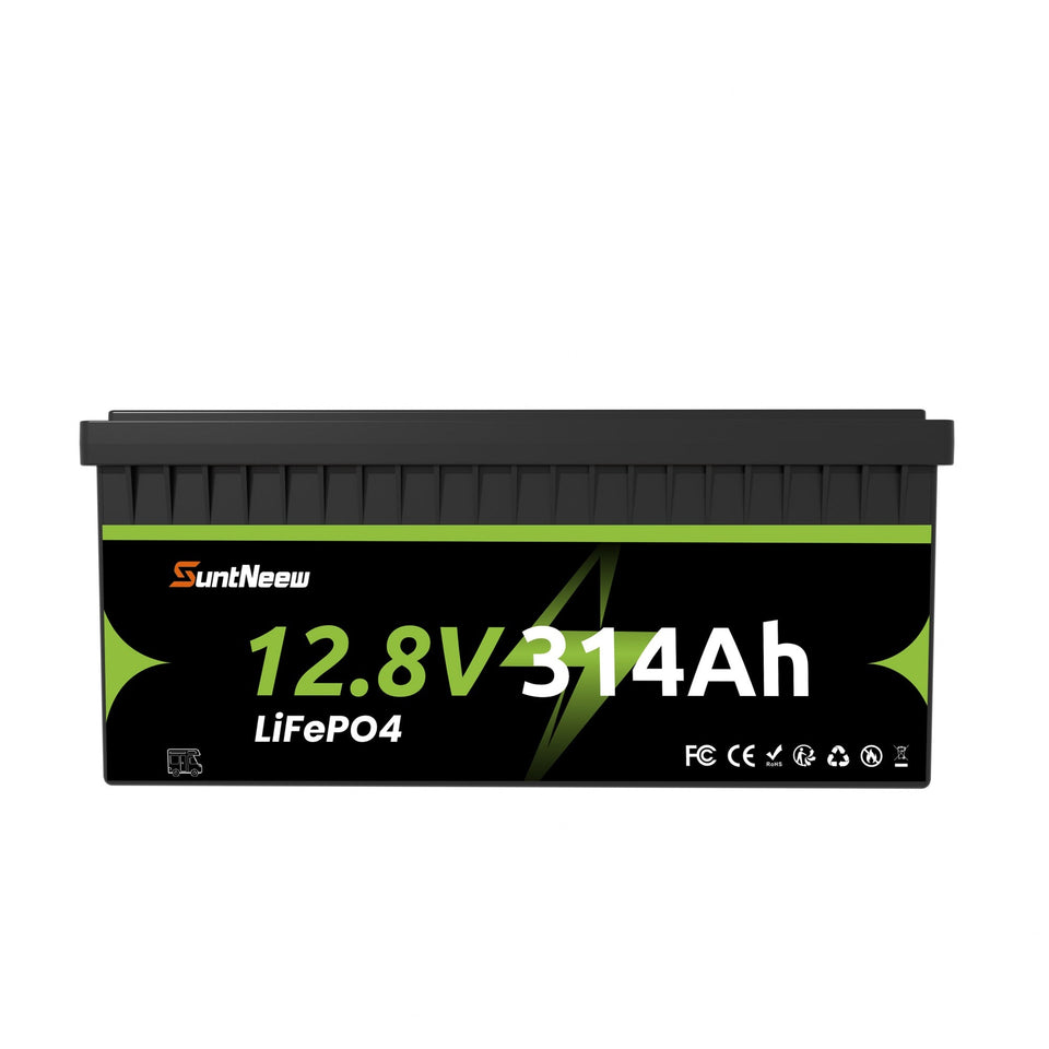 SuntNeew 12.8V 314Ah LiFePO4 RV battery front view