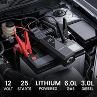 SuntNeew U23 connected to a compatible vehicle battery