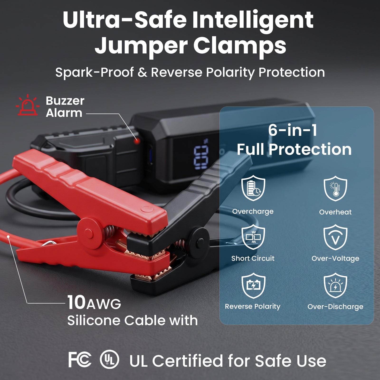 SuntNeew U23 intelligent jumper clamps and safety safeguards