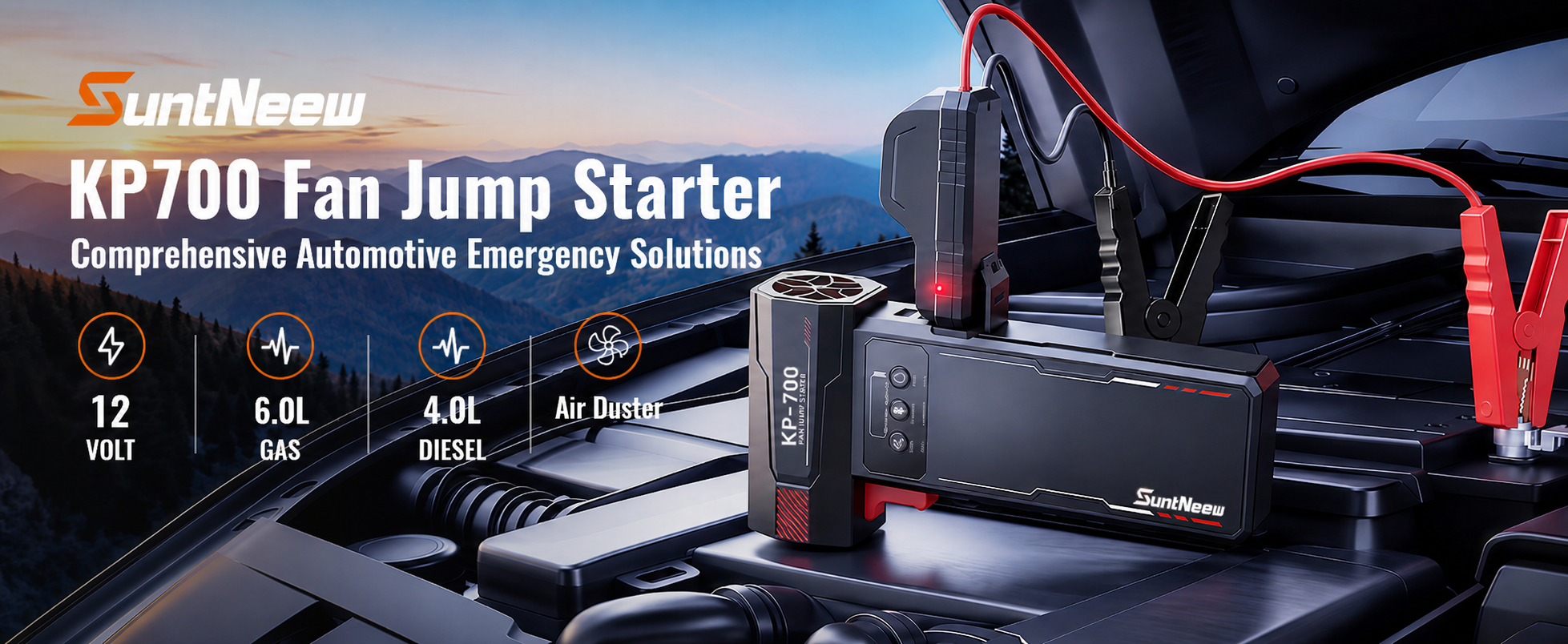 KB700 fan jump starter overview