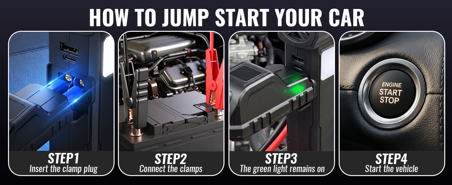 Four KB700 jump-start steps
