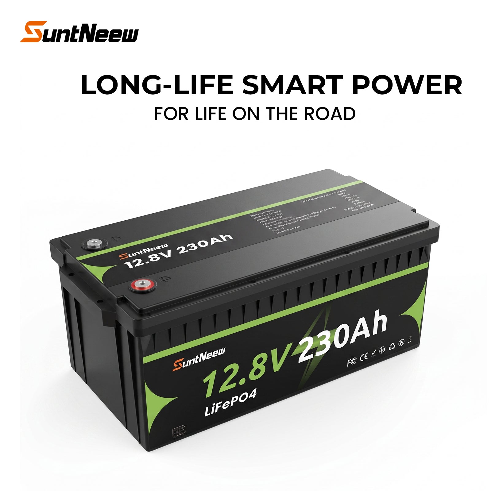 SuntNeew 12.8V 230Ah LiFePO4 RV battery