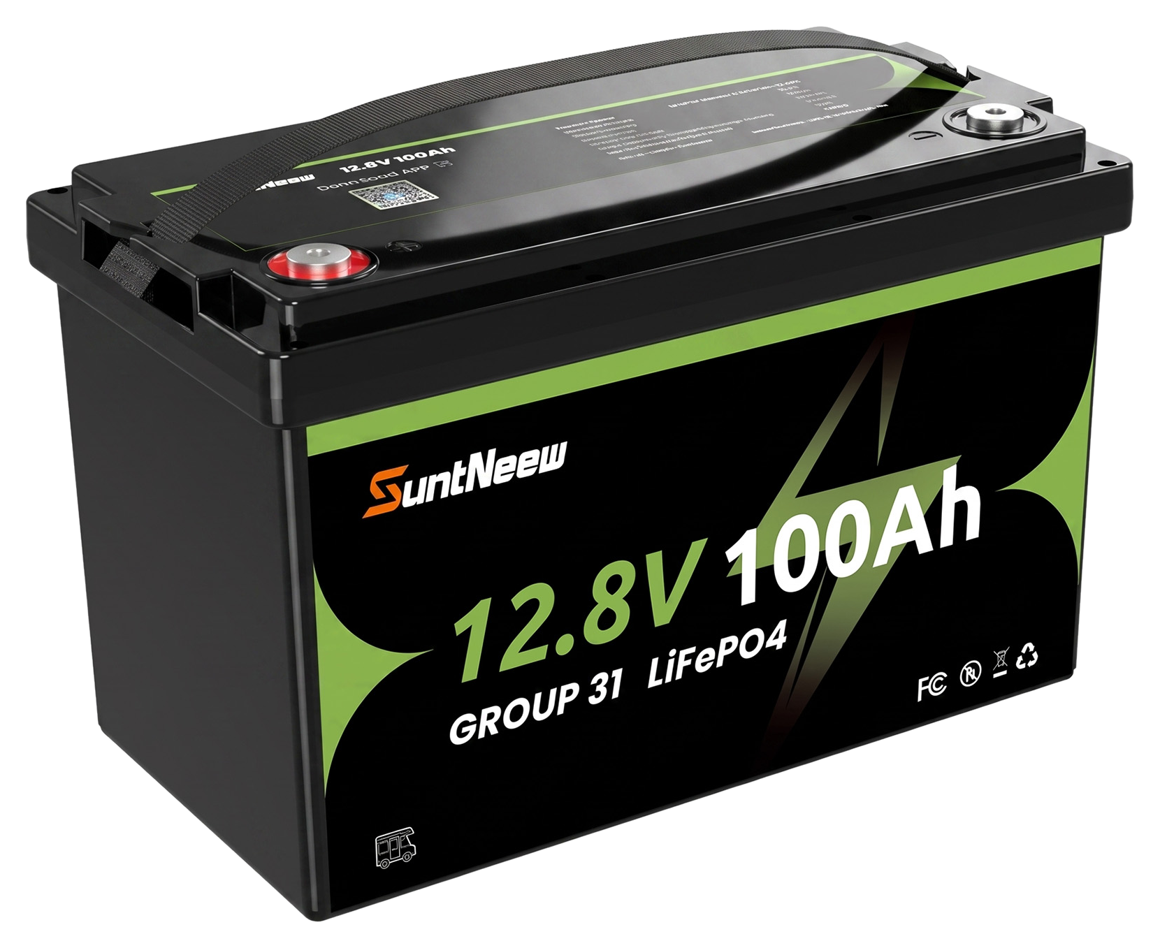 SuntNeew Group 31 100Ah LiFePO4 RV battery