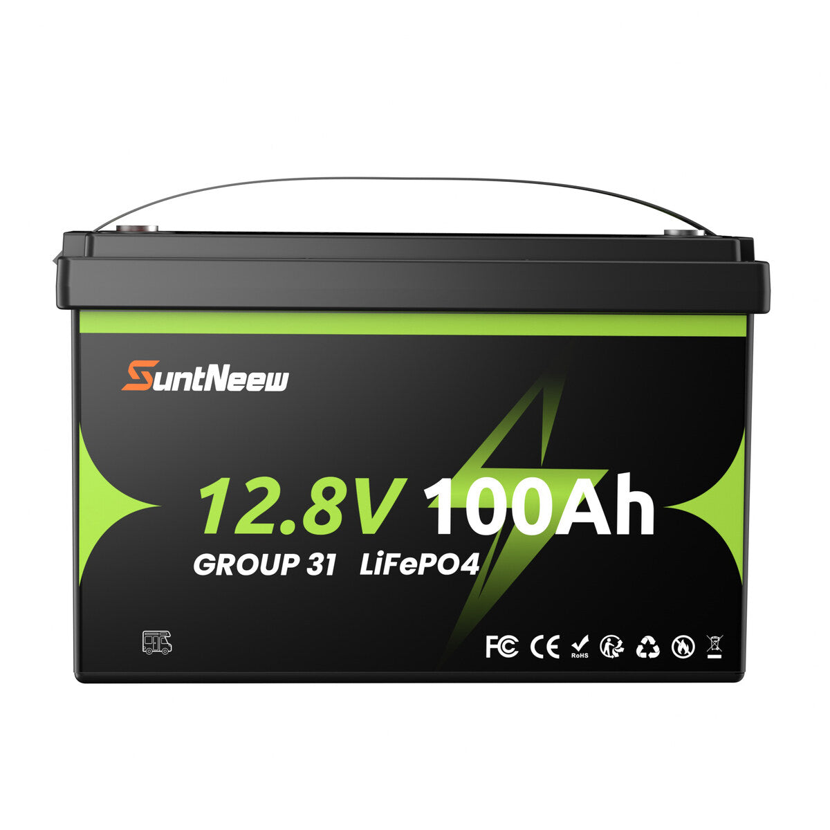 SuntNeew 12.8V 100Ah Group 31 LiFePO4 RV battery