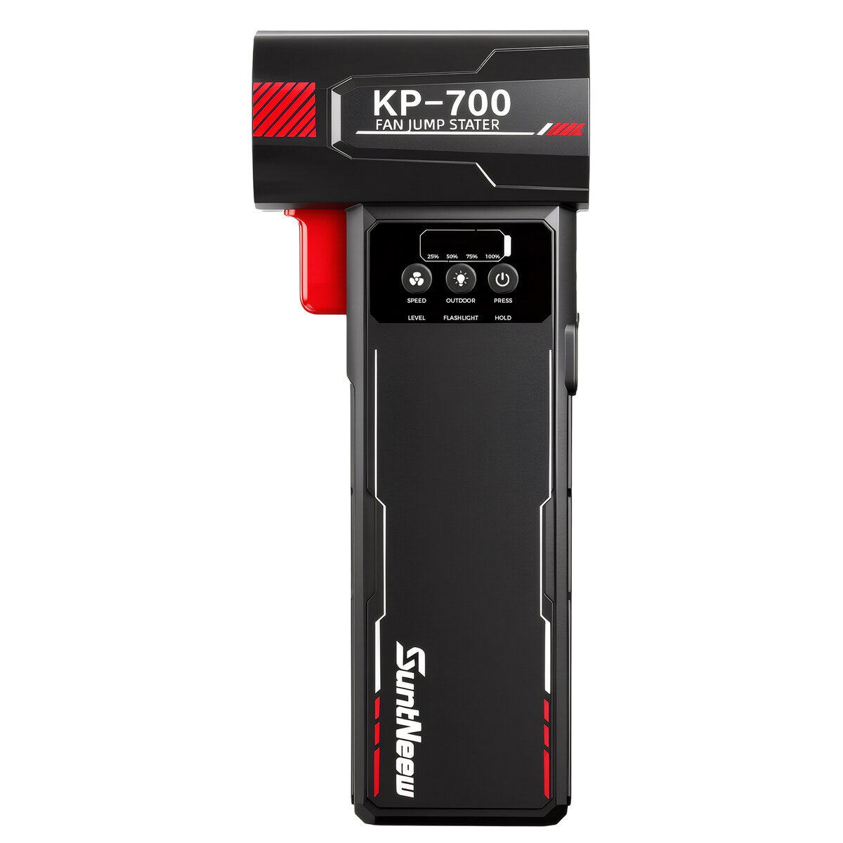 SuntNeew KP700 Fan Portable Car Jump Starter with smart clamp, air nozzle and USB cable
